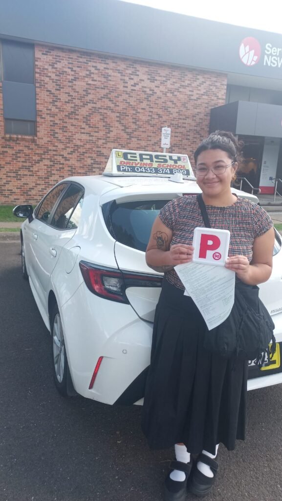 Easy Driving School student after passing driving test in Mount Druitt