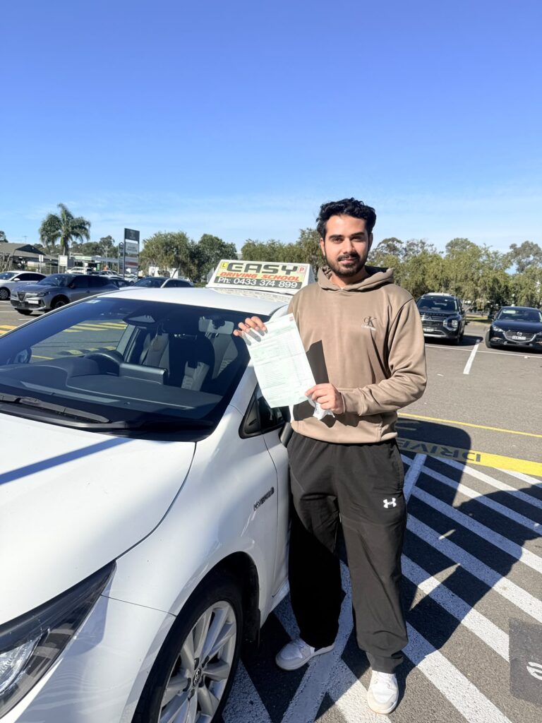 Safe driving habits taught by Easy Driving School during automatic driving lessons in Sydney.